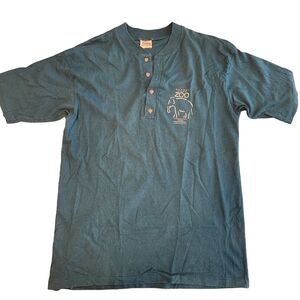 Vtg 90s Single Stitch Burnet Park Zoo Tenth Anniversary Shirt Mens Size Lg Rare